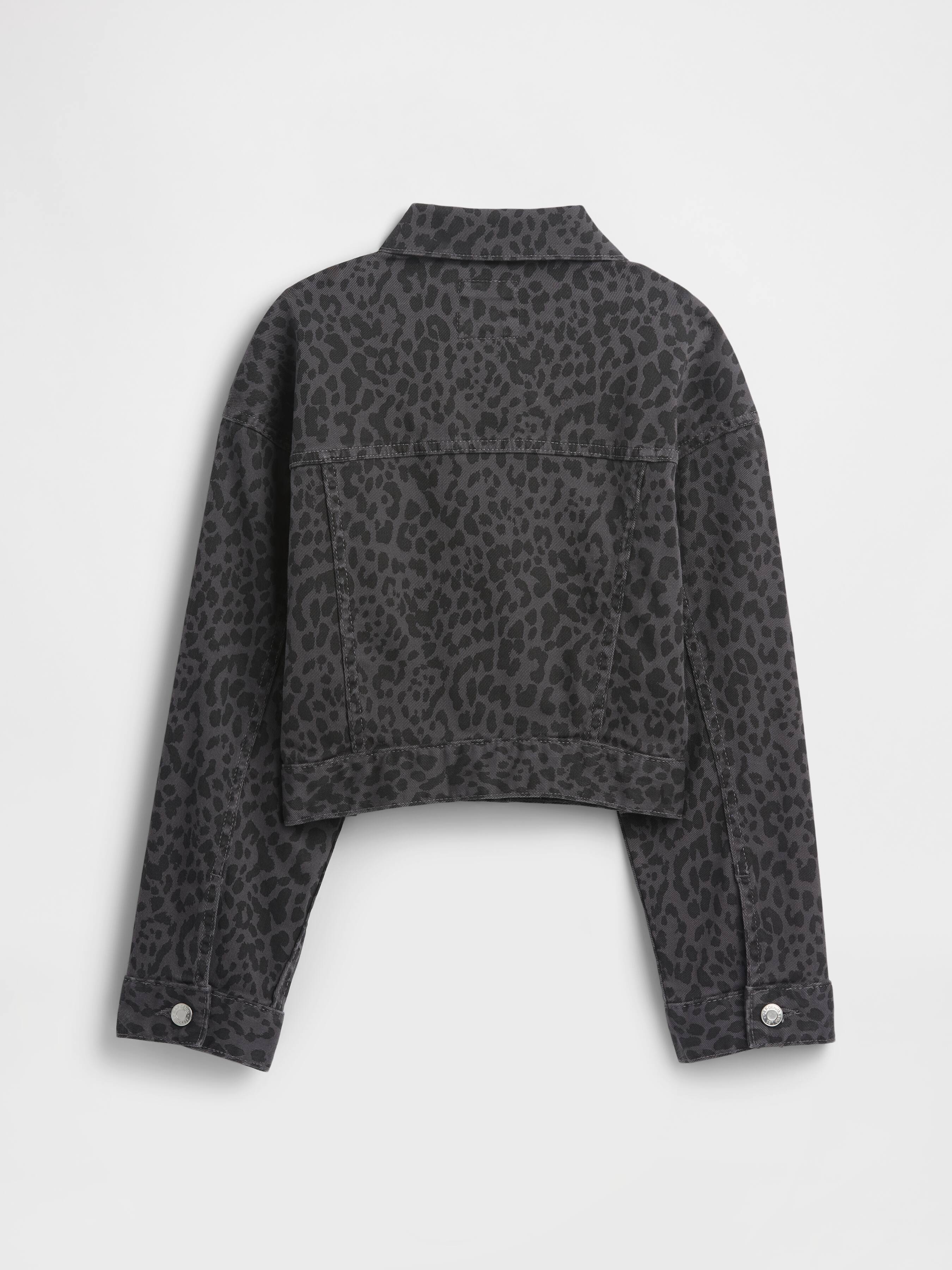 Kids Boxy Leopard Print Jacket | Gap Factory