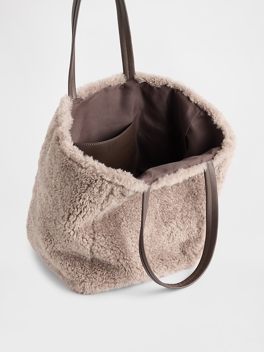 Image number 2 showing, Faux-Fur Tote Bag