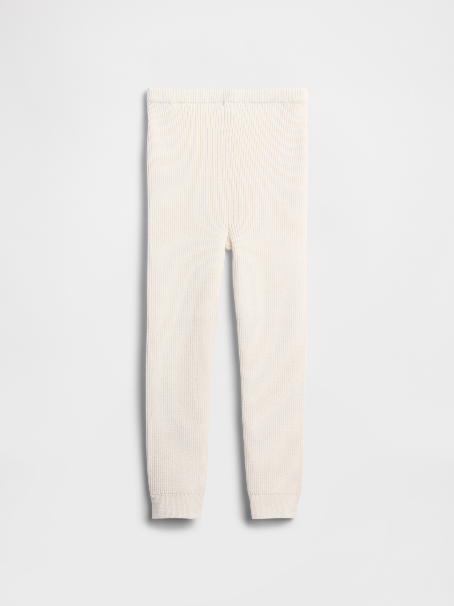 Gap Factory Babygap Pull-on Ribbed Sweater Leggings In Neutral