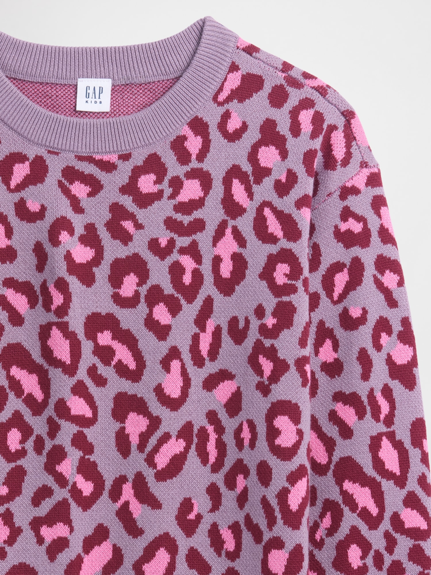 Gap Factory Kids Relaxed Intarsia Sweater In Purple