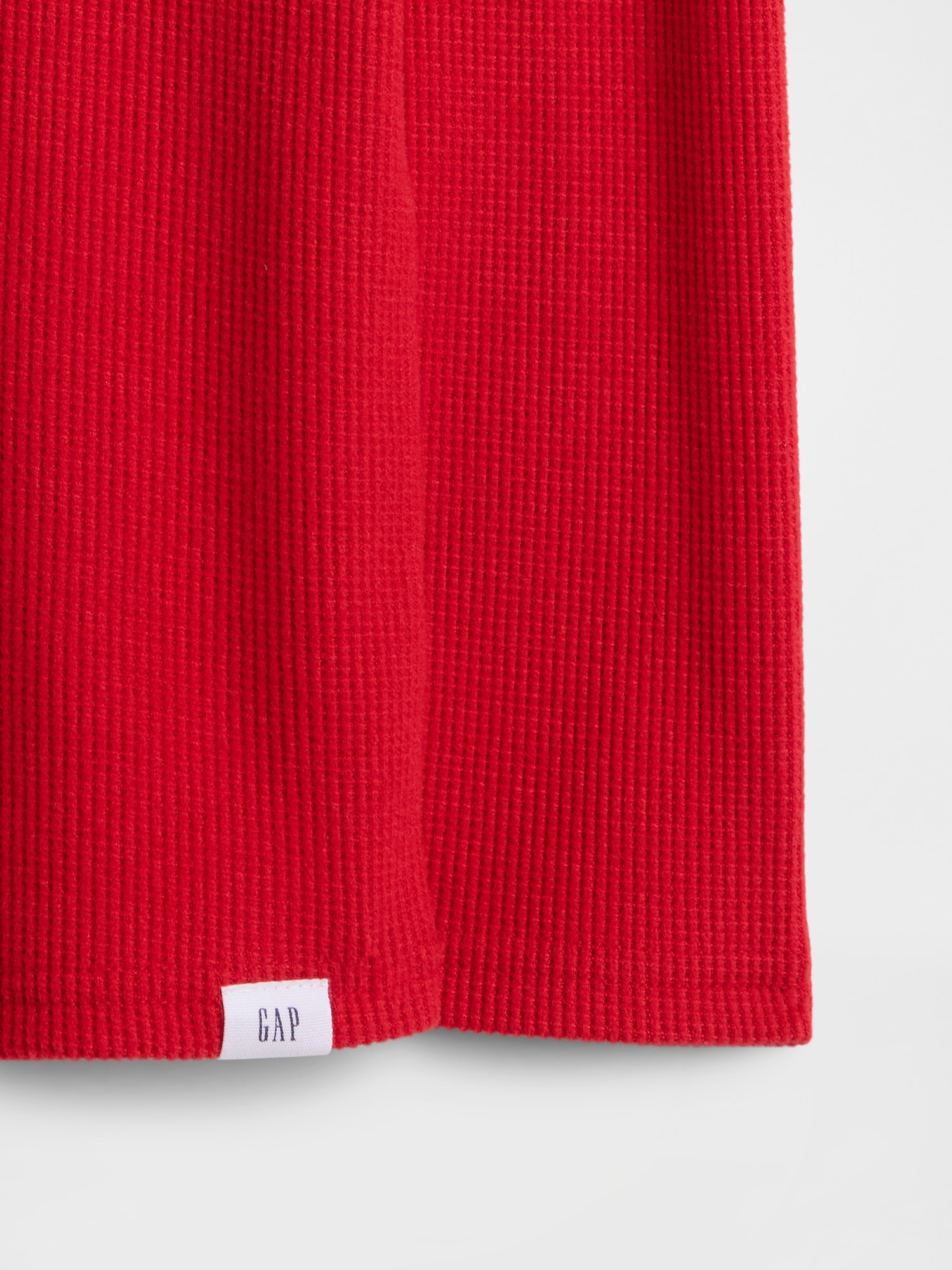 Gap Factory Babygap Waffle-knit Crewneck T-shirt In Red