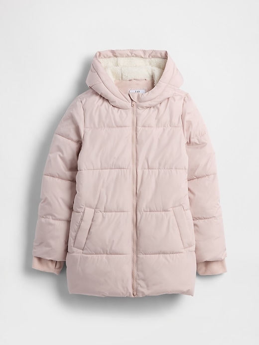 Image number 1 showing, Kids ColdControl Max Long Puffer Coat