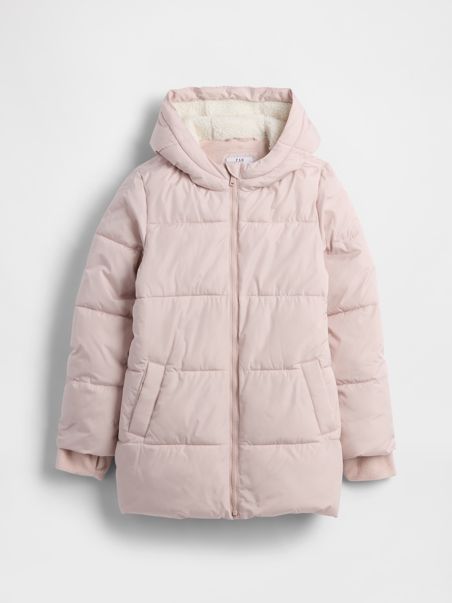Kids ColdControl Max Long Puffer Coat - Dull Pink Rose