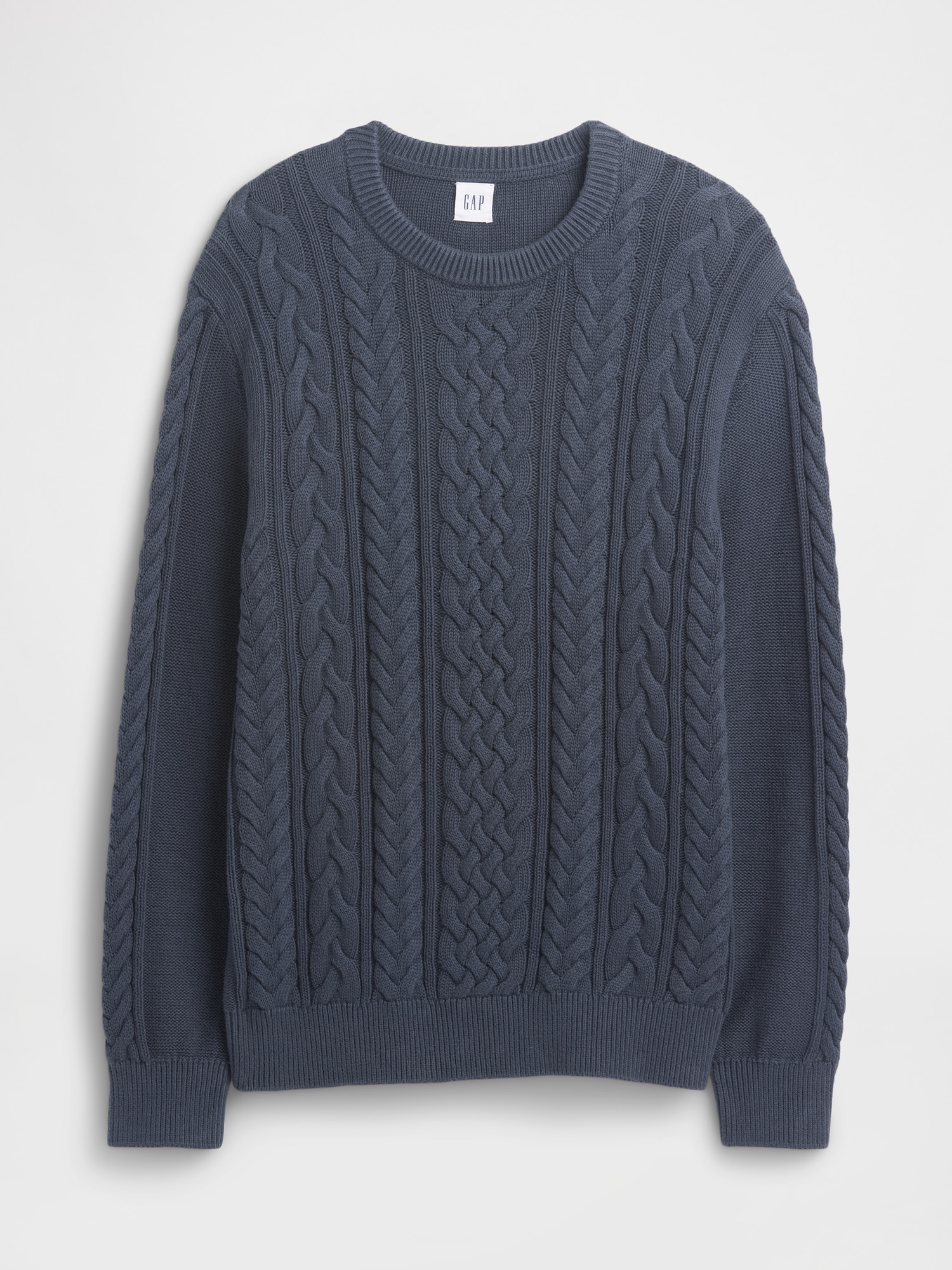 Gap Factory Relaxed Cable-knit Sweater In Blue