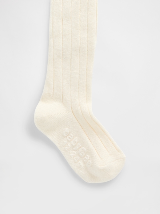 View large product image 2 of 2. babyGap Pull-On Ribbed Tights