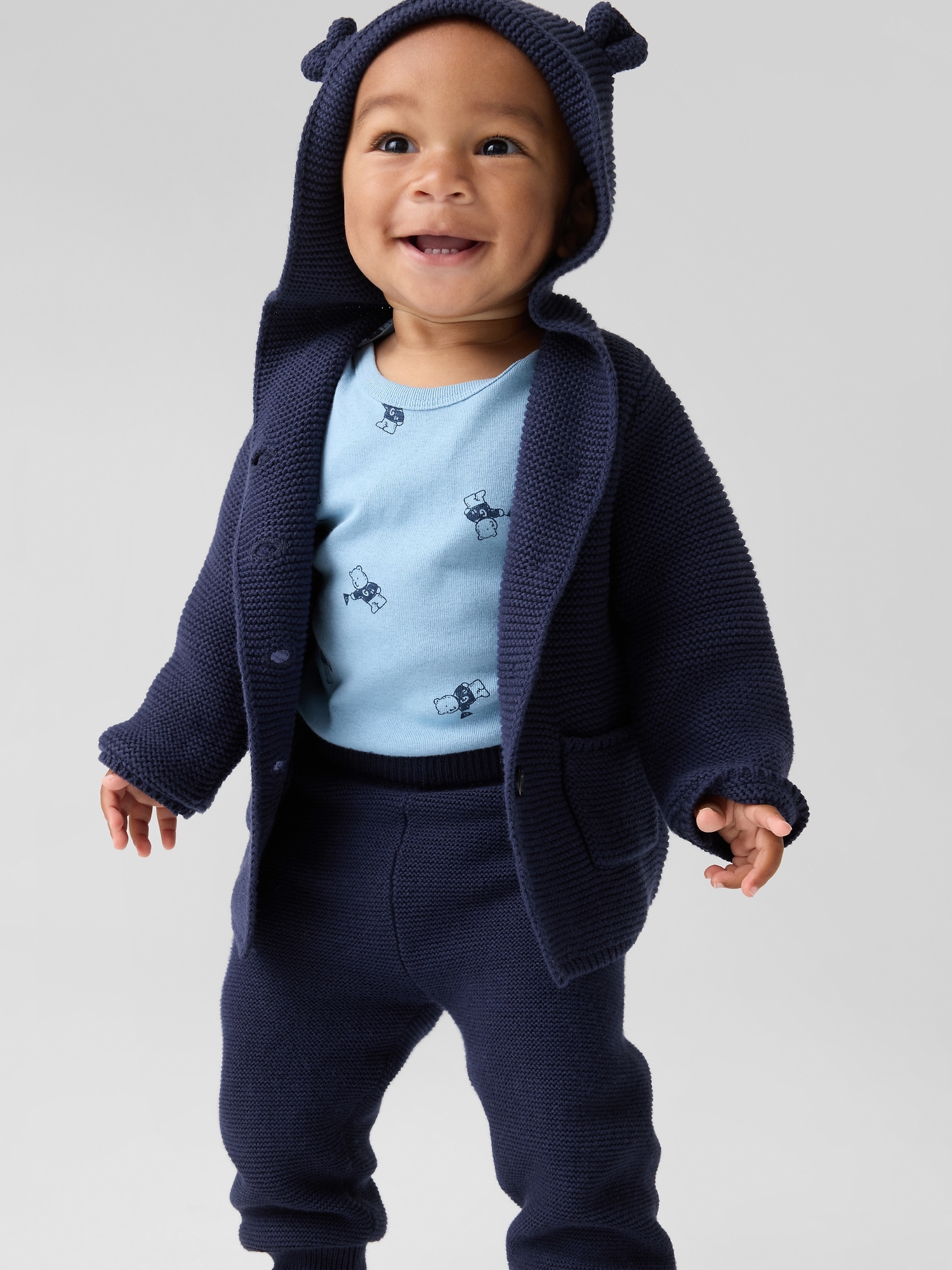 Gap Factory Baby Bodysuit (3-pack) In Blue