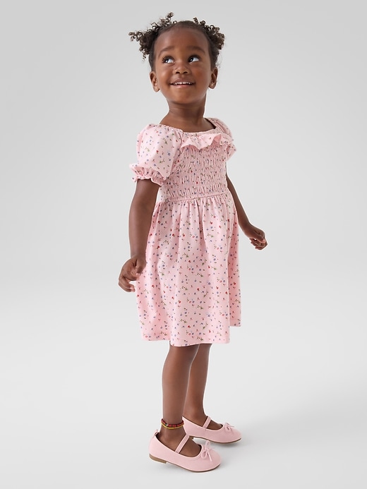 Image number 2 showing, babyGap Smocked Puff Sleeve Dress
