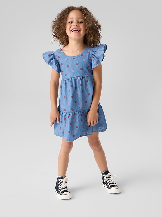 Image number 2 showing, babyGap Flutter Sleeve Tie-Back Dress