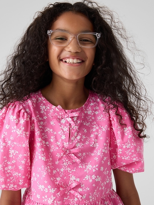 Image number 2 showing, Kids Bow Peplum Top