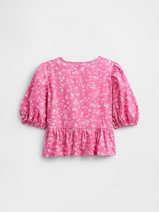 Image number 3 showing, Kids Bow Peplum Top