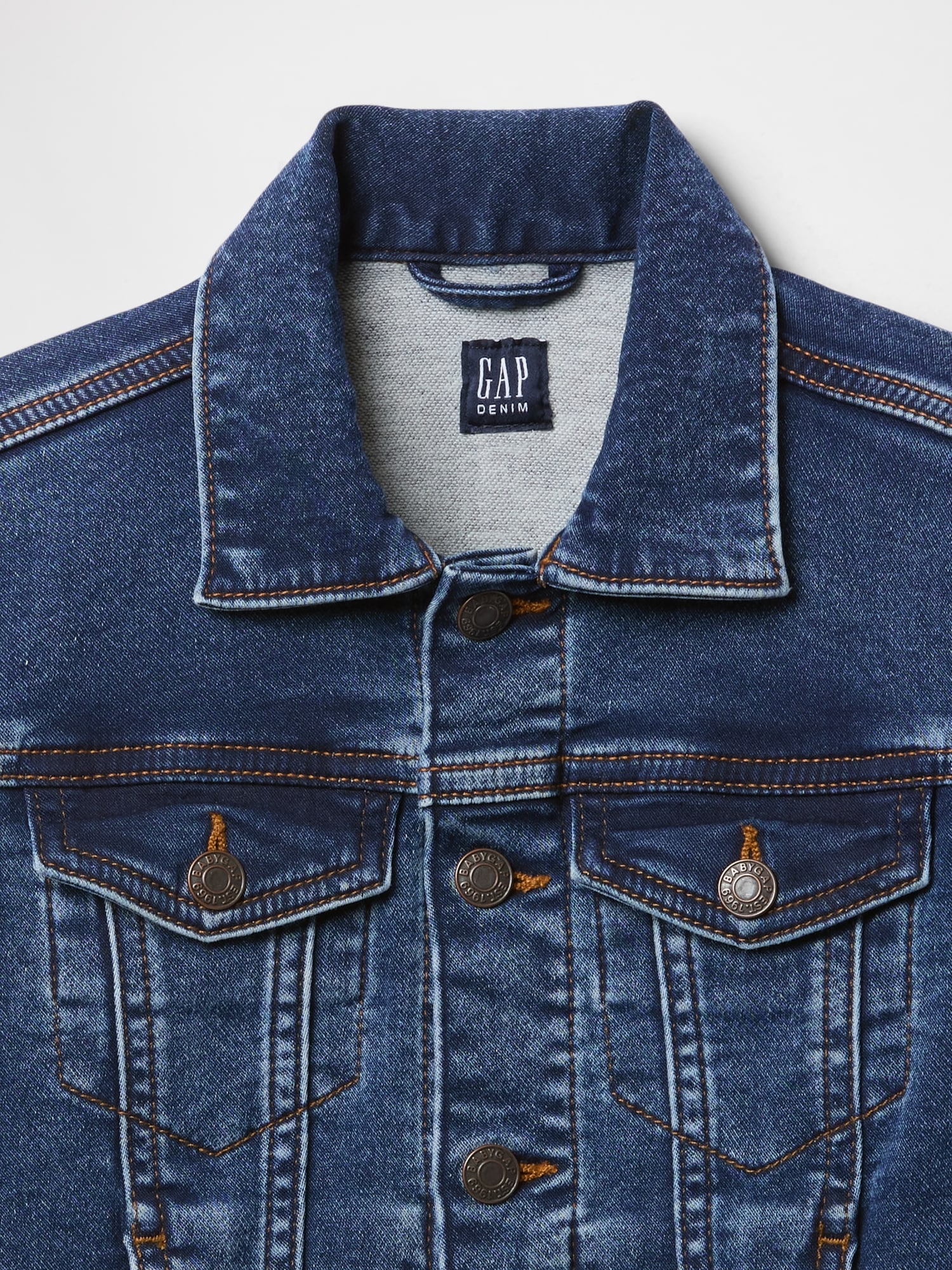 Gap Factory Babygap Sweatshirt Icon Denim Jacket In Blue
