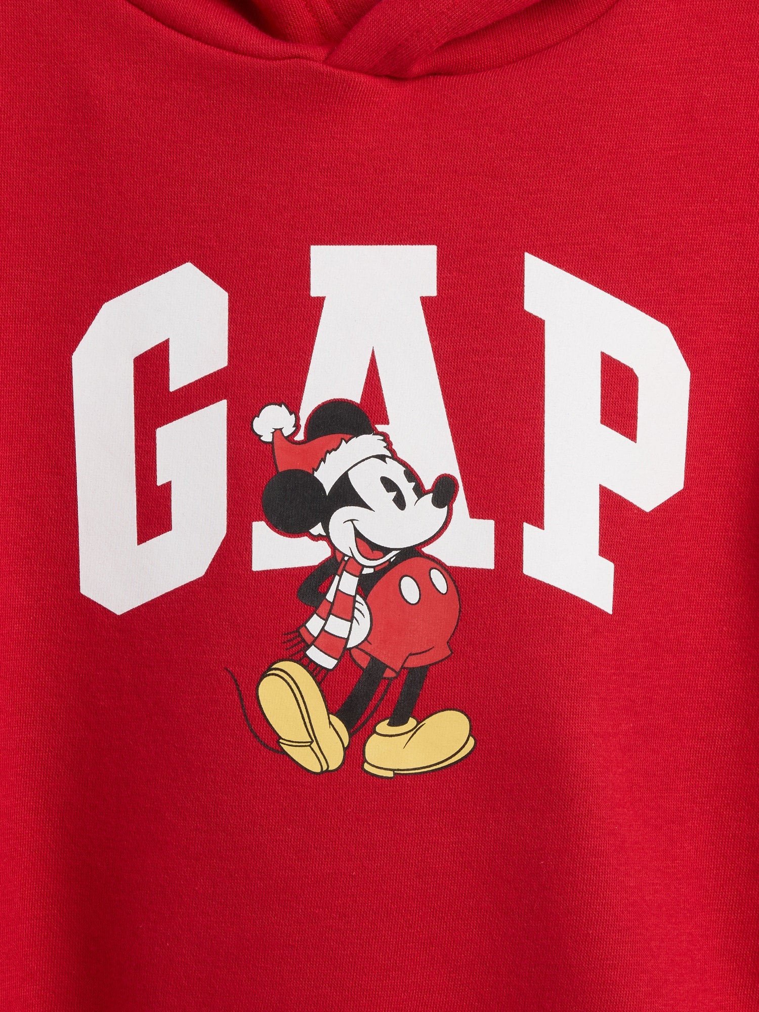 Gap Factory Babygap × Disney Mickey Mouse Relaxed Logo Hoodie In Red