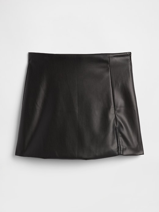 Image number 5 showing, Vegan-Leather Mini Skirt