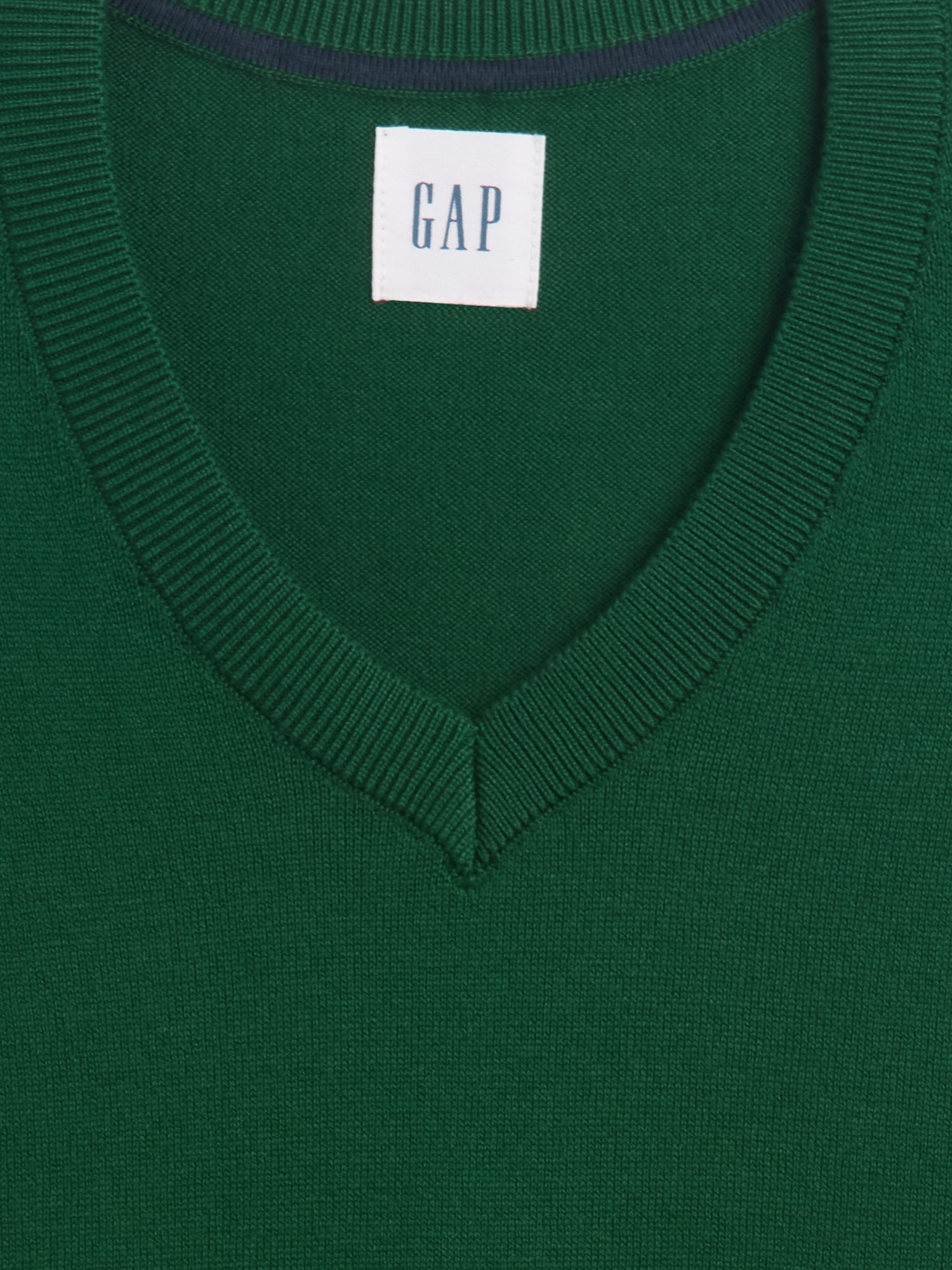 Gap Factory Cotton V-neck Sweater In Green