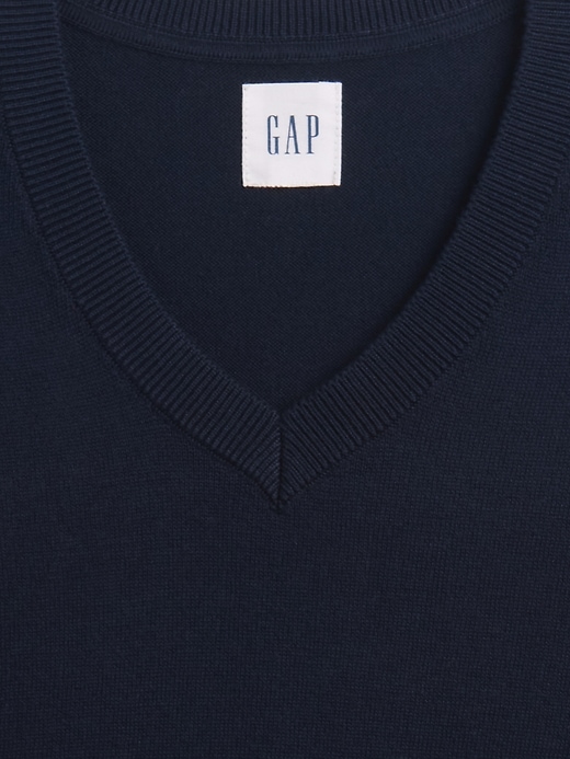 Image number 4 showing, Cotton V-Neck Sweater
