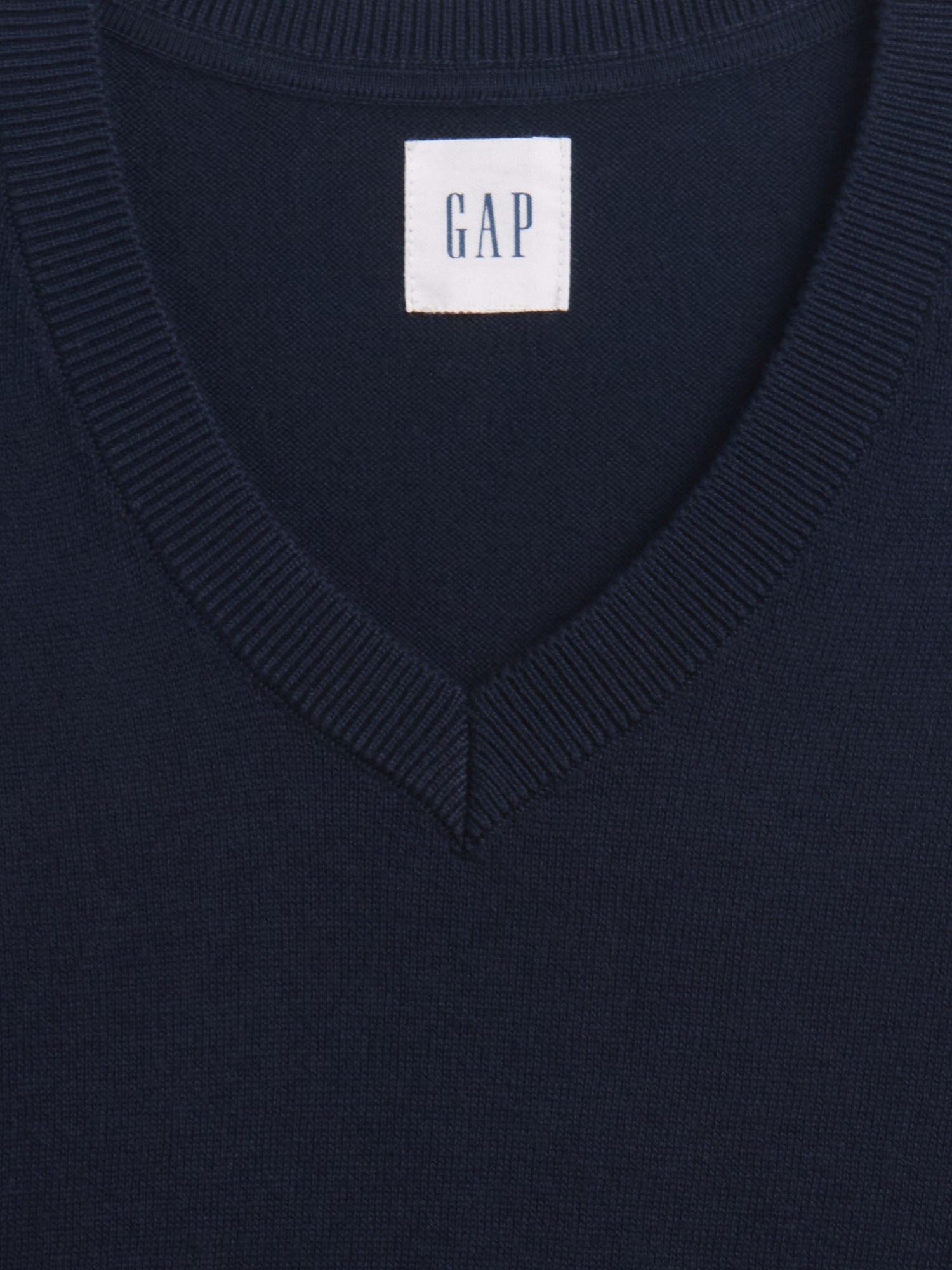 Gap Factory Cotton V-neck Sweater In Blue