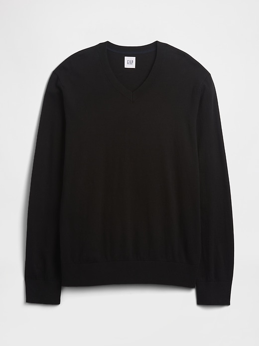 Image number 5 showing, Cotton V-Neck Sweater