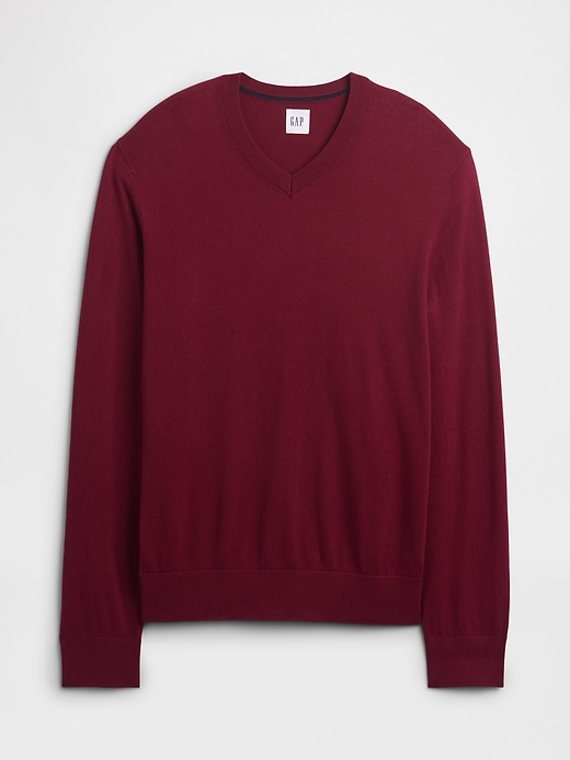 Image number 5 showing, Cotton V-Neck Sweater
