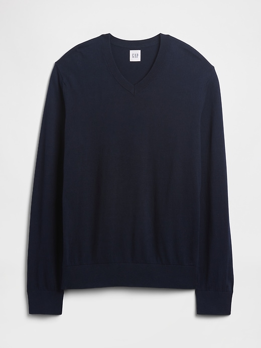 Image number 5 showing, Cotton V-Neck Sweater