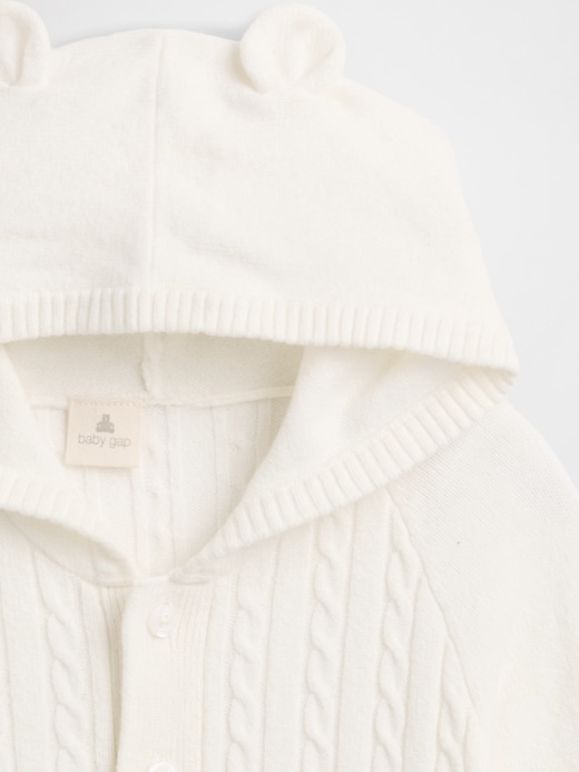Image number 3 showing, Baby CashSoft Cable-Knit One-Piece