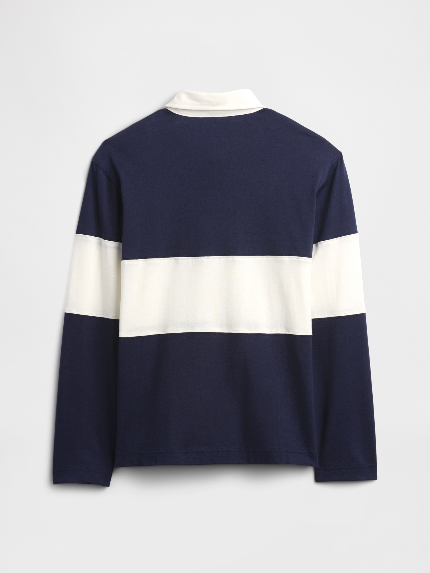 Gap Factory Kids Relaxed Stripe Rugby Polo Shirt Shirt In Blue