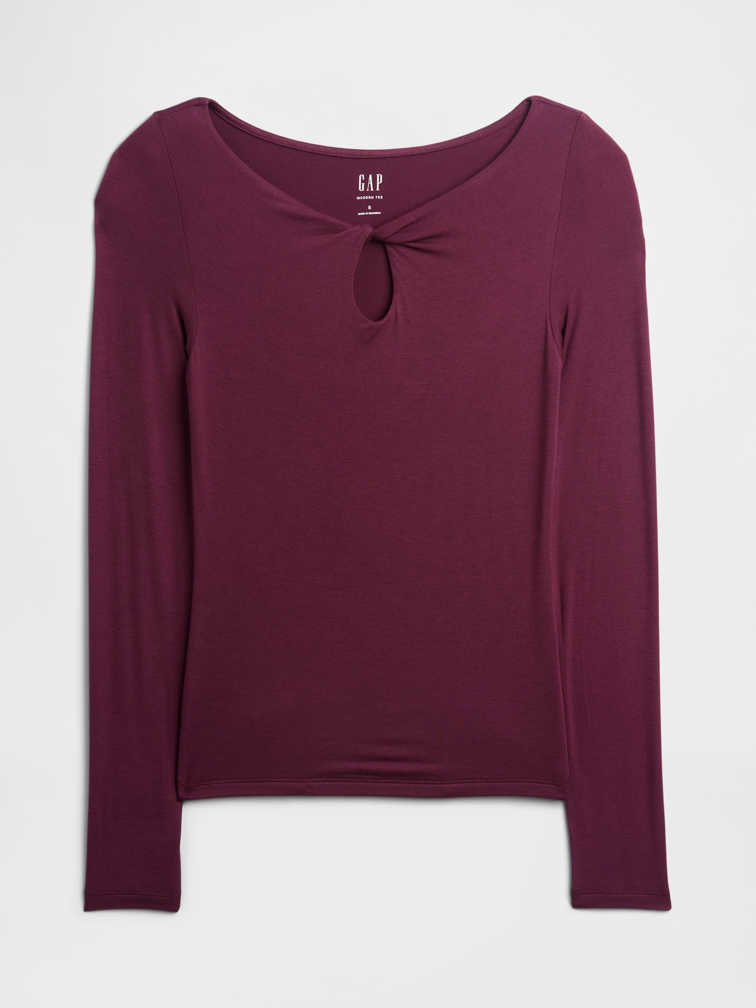 Gap Factory Twist Boatneck Top In Red