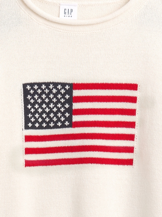 Image number 3 showing, Kids Relaxed Roll Neck Intarsia Sweater