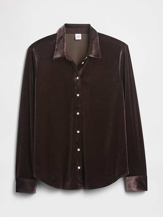 Image number 5 showing, Recycled Velour Easy Shirt