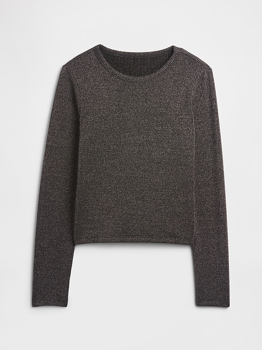 Image number 1 showing, Kids Ribbed Pointelle T-Shirt