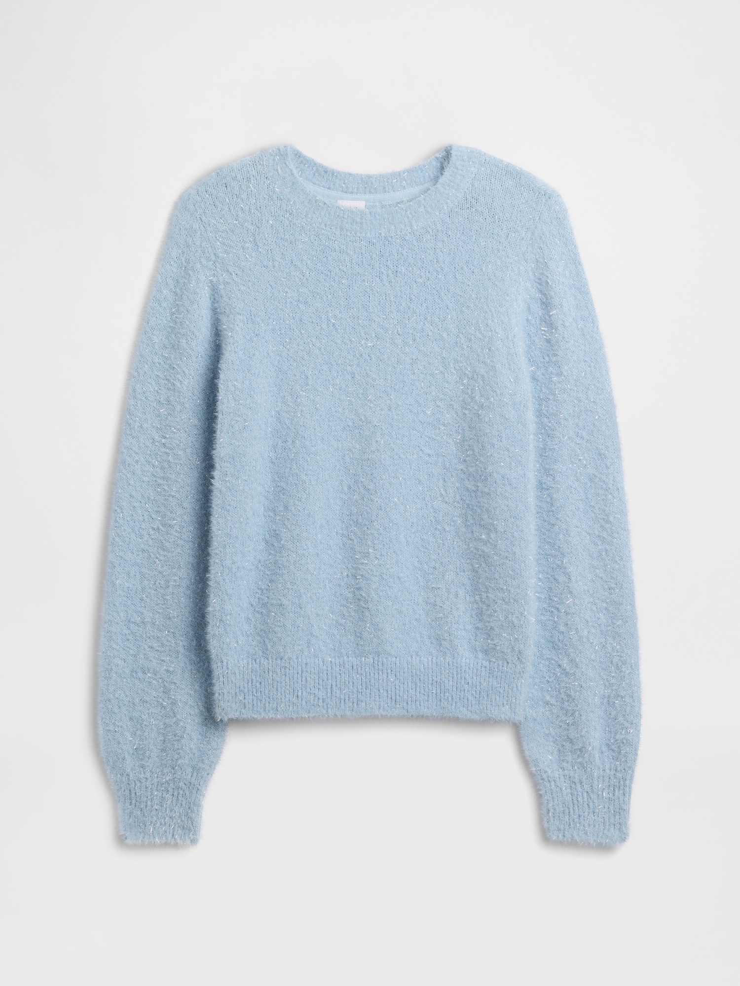 Kids Relaxed Intarsia Sweater - Blue Shine