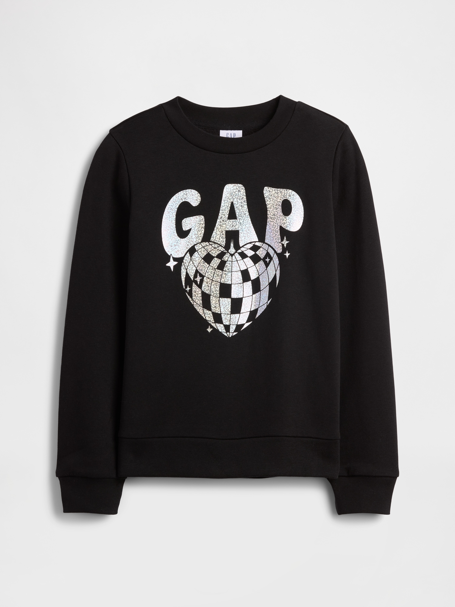 Kids Gap Graphic Sweatshirt - Disco Ball Silver