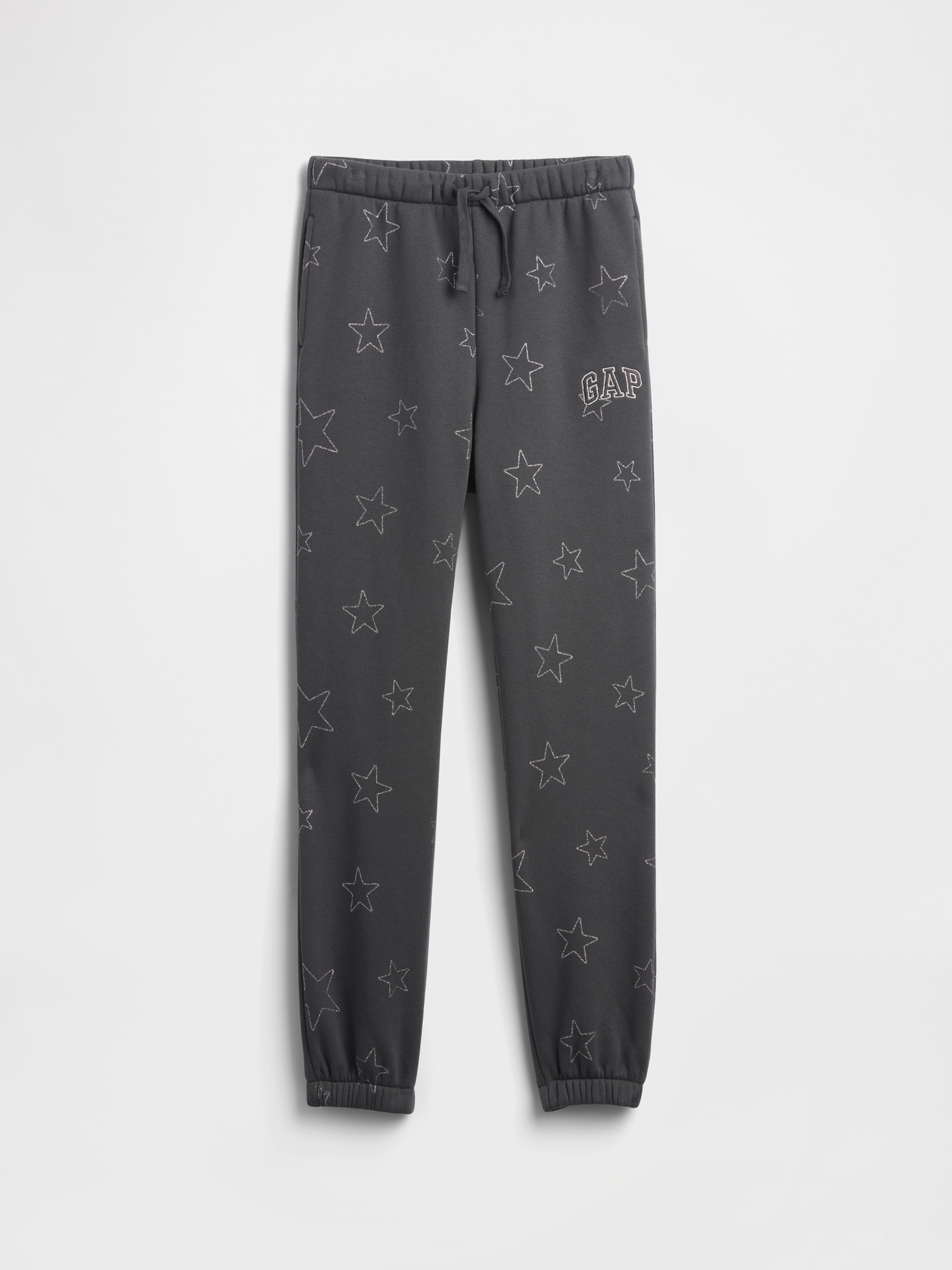 Kids Relaxed Gap Logo Joggers - Stars Black