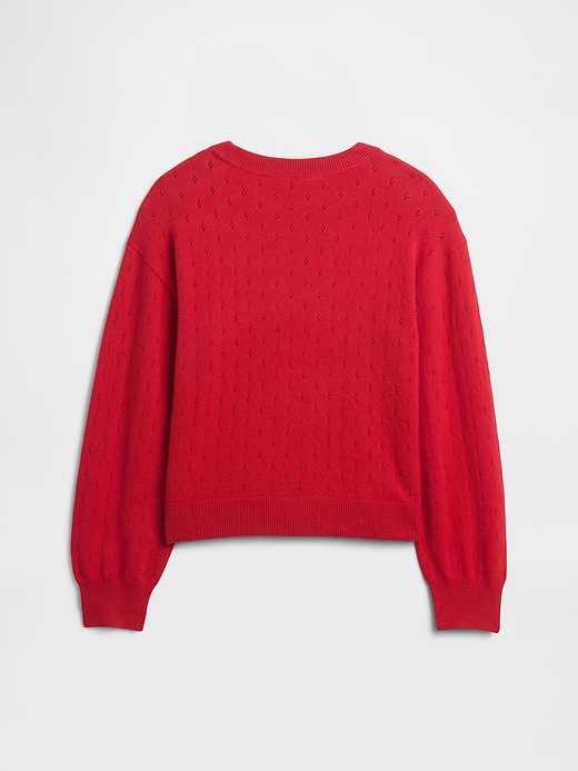 Image number 2 showing, Kids CashSoft Relaxed Pointelle Sweater