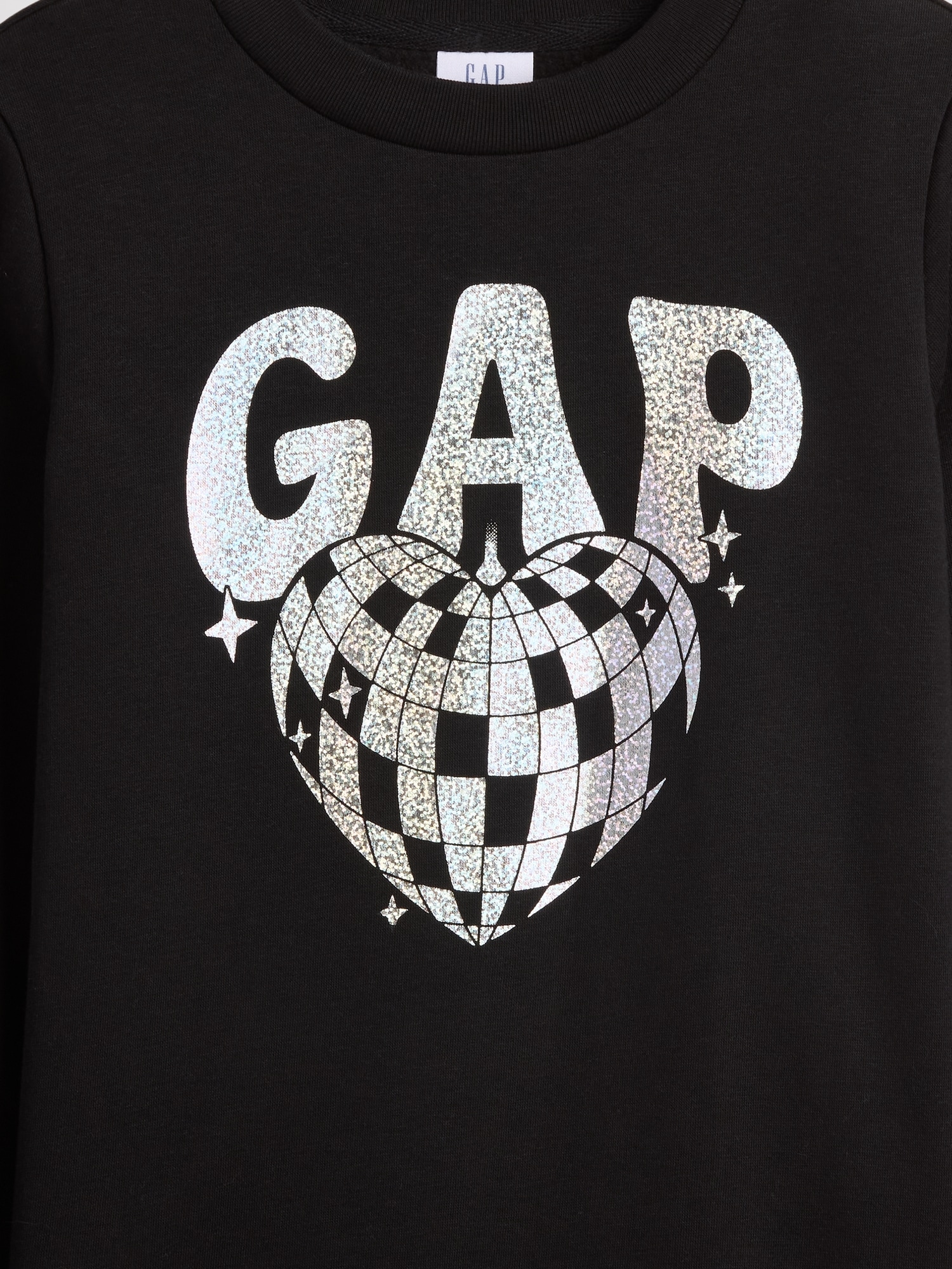 Gap Factory Kids Gap Graphic Sweatshirt In Black