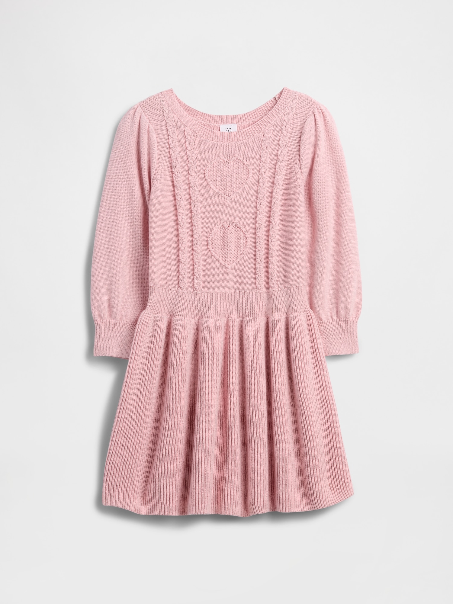babyGap Cable-Knit Sweater Dress - Pure Pink