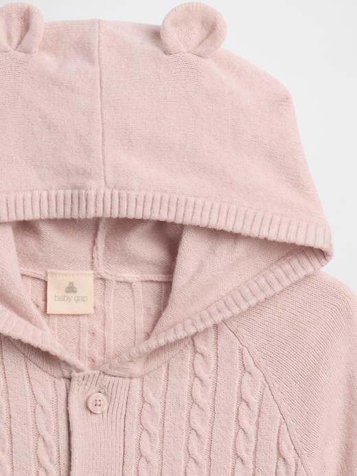 Image number 3 showing, Baby CashSoft Cable-Knit One-Piece
