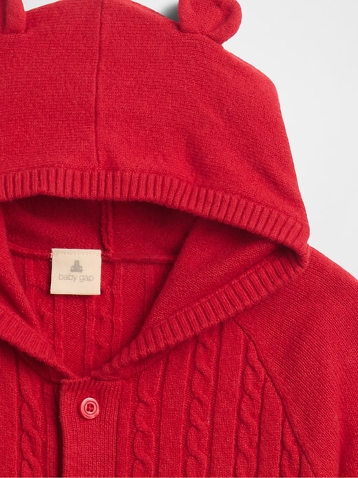 Image number 3 showing, Baby CashSoft Cable-Knit One-Piece