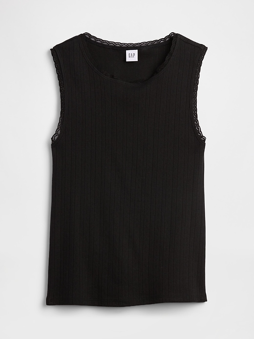 Image number 5 showing, Sleeveless Pointelle Top