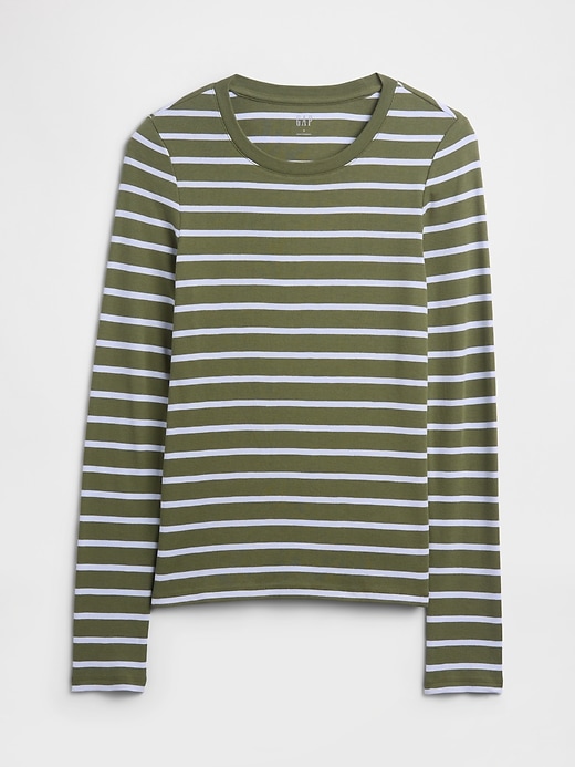 Image number 5 showing, Modern Ribbed Stripe Crewneck T-Shirt