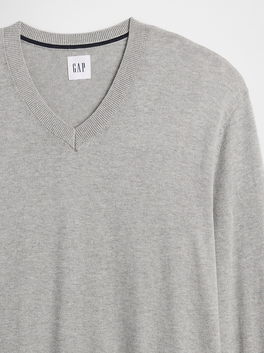Image number 4 showing, Cotton V-Neck Sweater