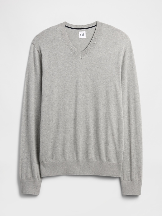 Image number 5 showing, Cotton V-Neck Sweater