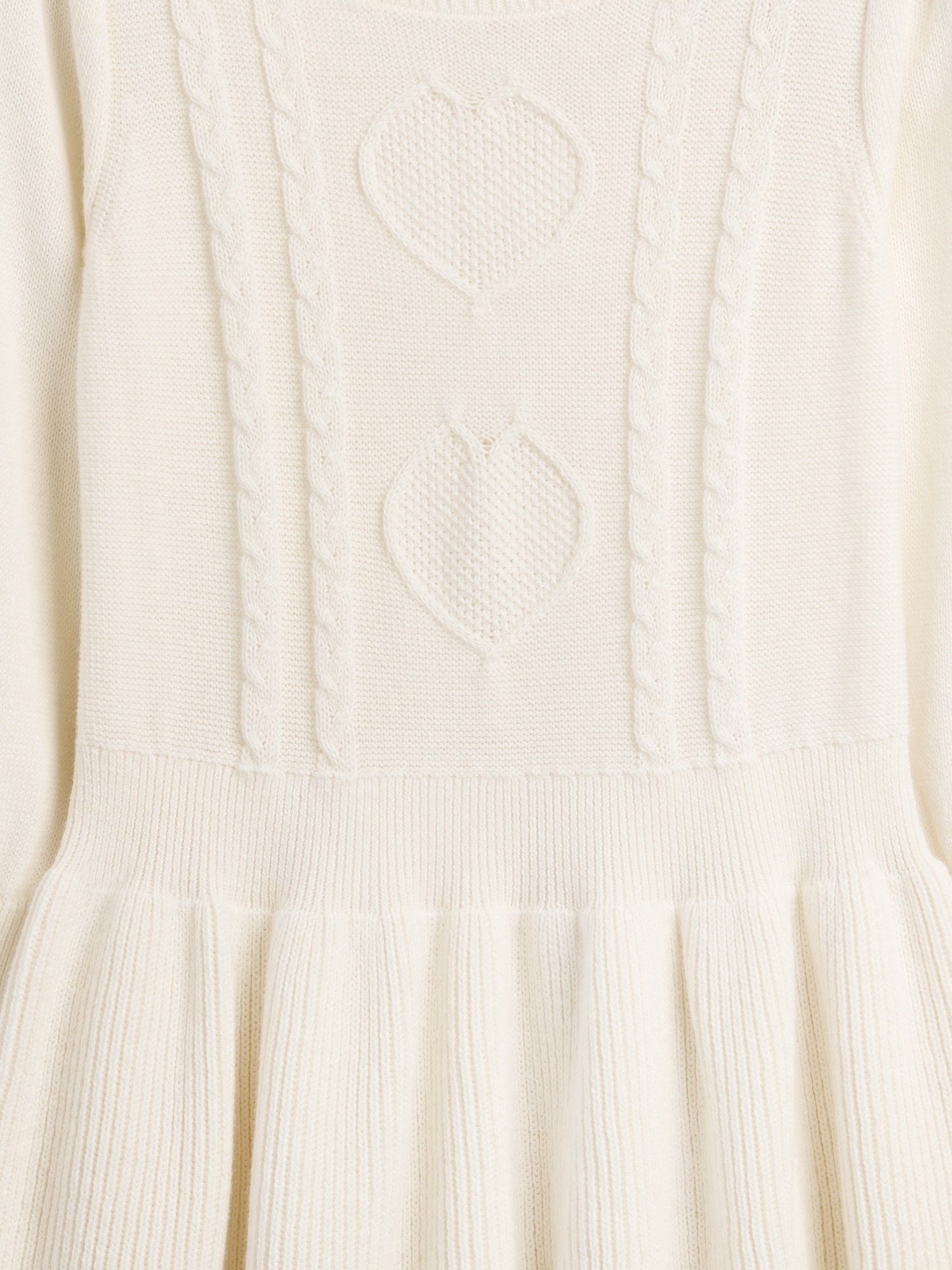 Gap Factory Babygap Cable-knit Sweater Dress In Metallic