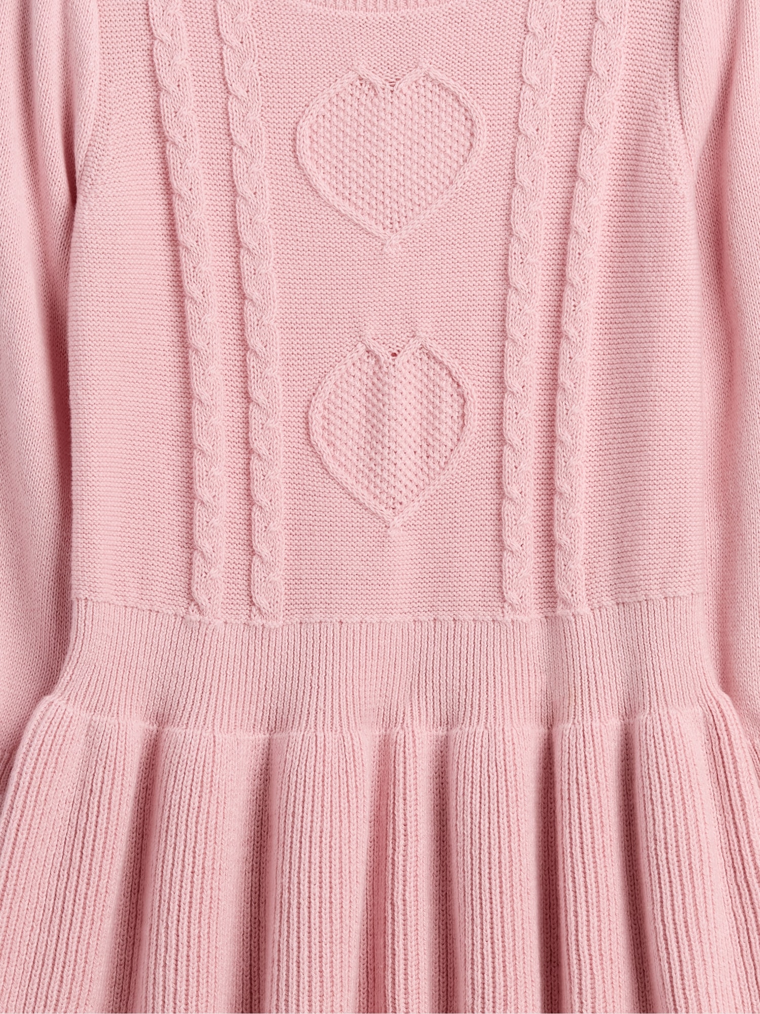 Gap Factory Babygap Cable-knit Sweater Dress In Pink