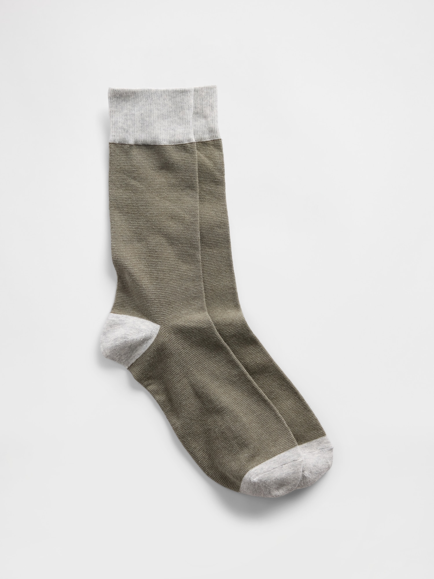 Dress Socks - Tonal Green Stripe