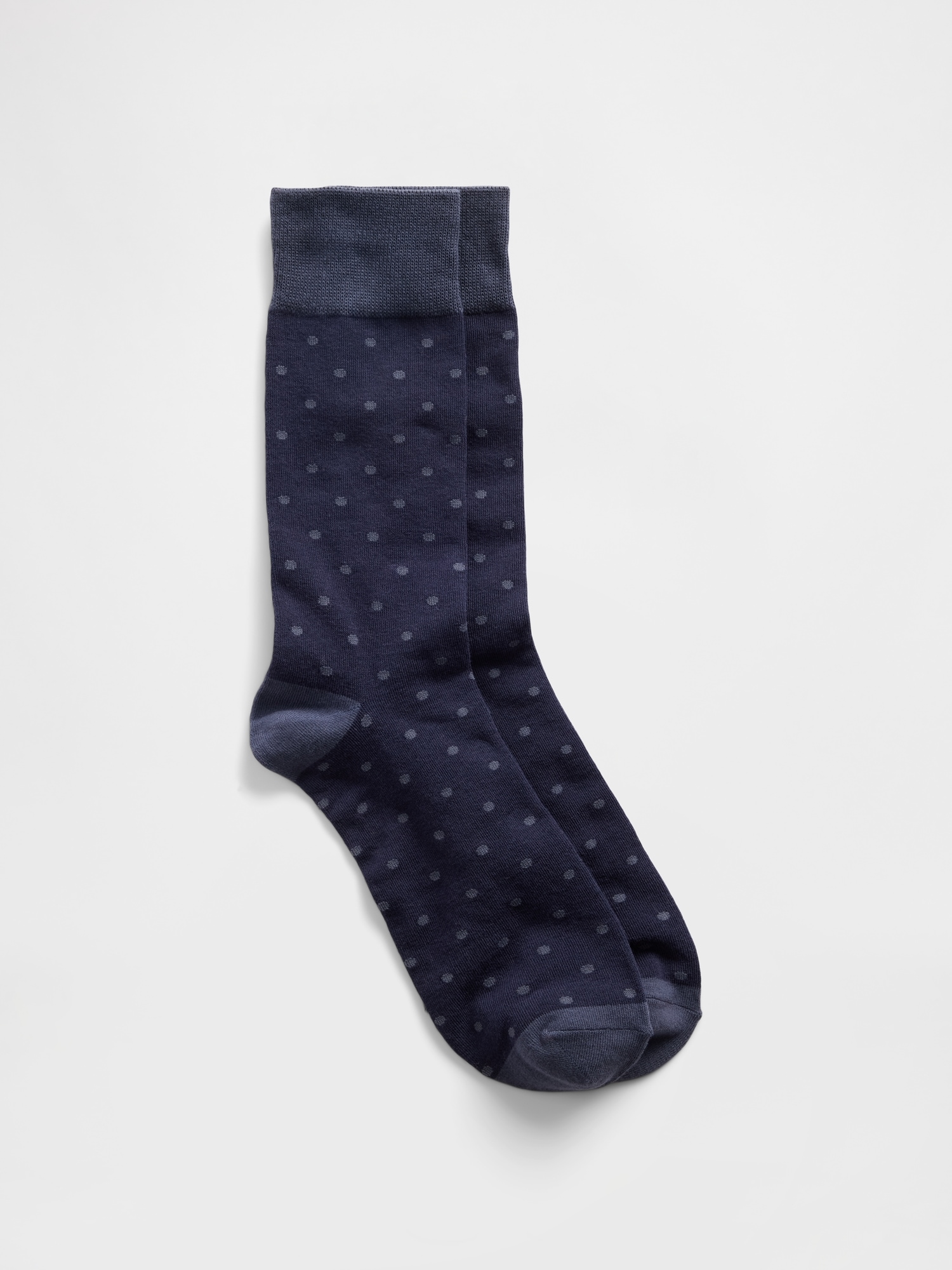 Dress Socks - Navy Polka Dot