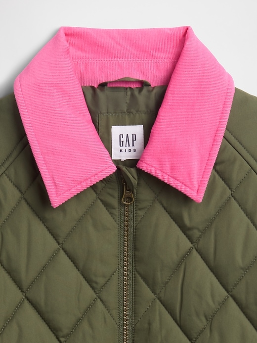 Image number 5 showing, Kids Quilted Barn Jacket