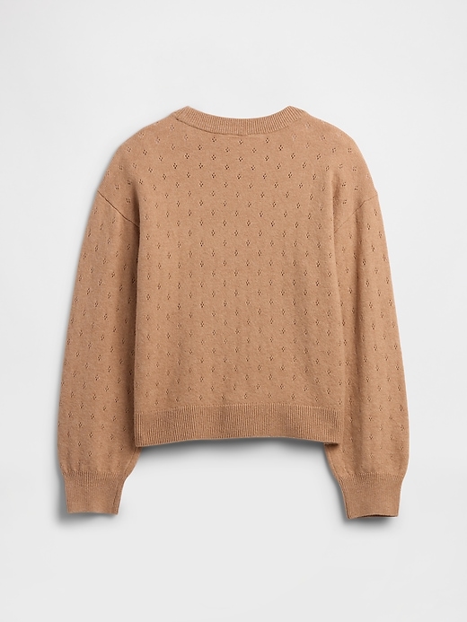 Image number 2 showing, Kids CashSoft Relaxed Pointelle Sweater