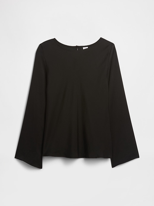 Image number 5 showing, Bell Sleeve Boatneck Top