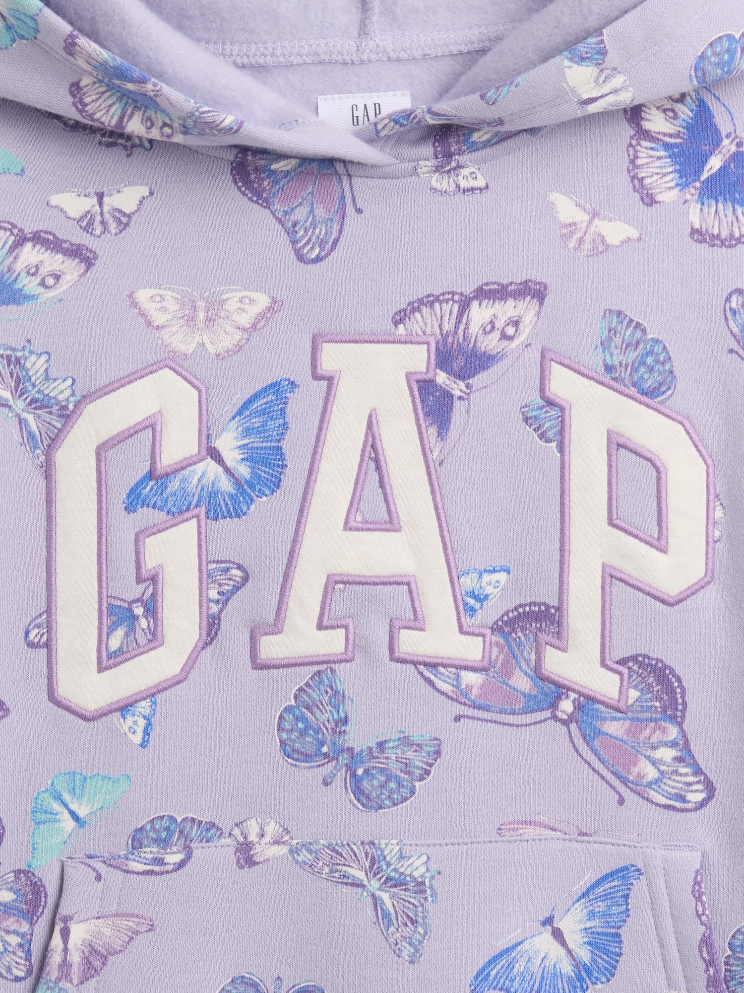 Gap Factory Kids Relaxed Gap Logo Hoodie In Purple
