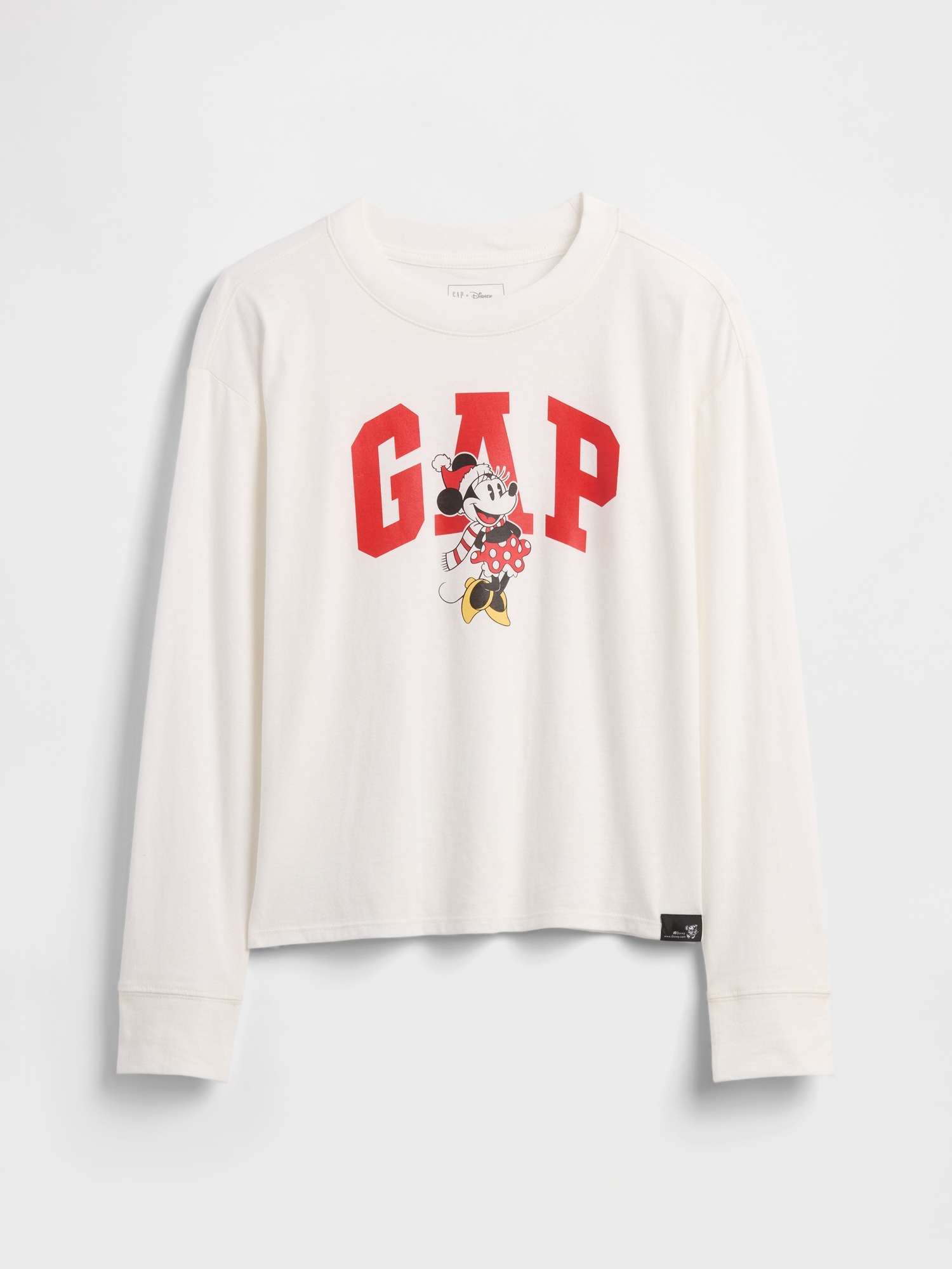 GapKids × Disney Minnie Mouse Relaxed Logo T-Shirt - Disney Family White